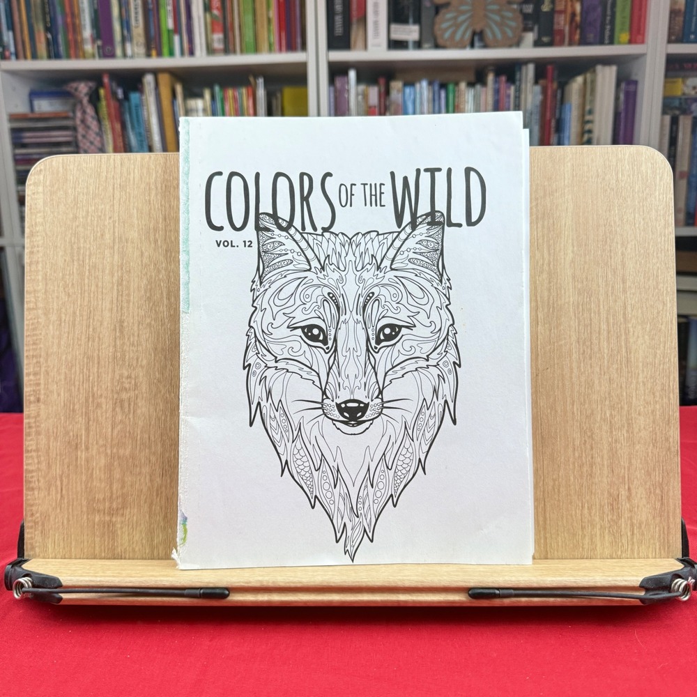 Colors of the Wild Vol 12 Animal Mandala Coloring Book Partially Used Fox Cover